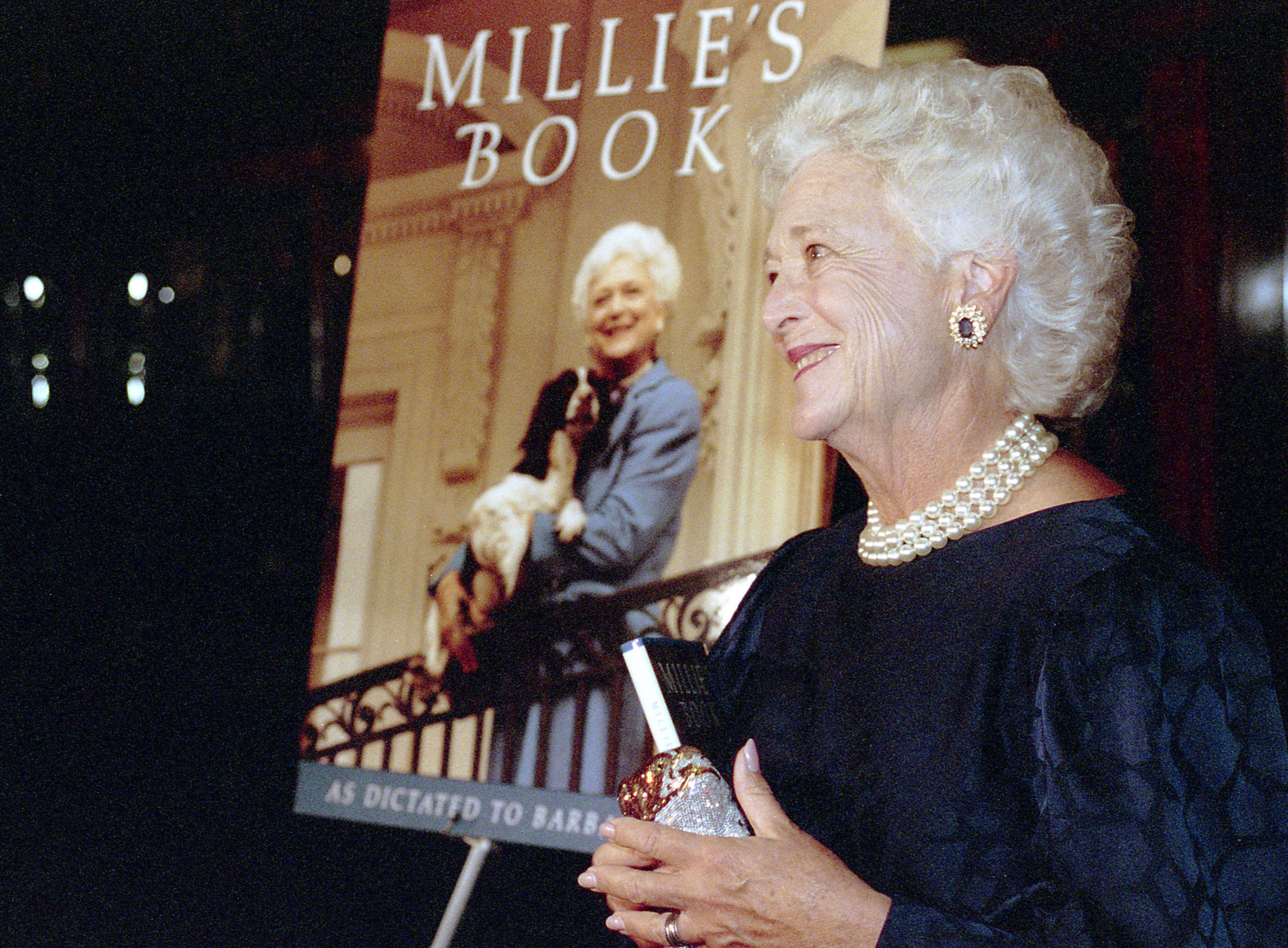 Mrs.Bush at the opening celebration for Millie’s Book